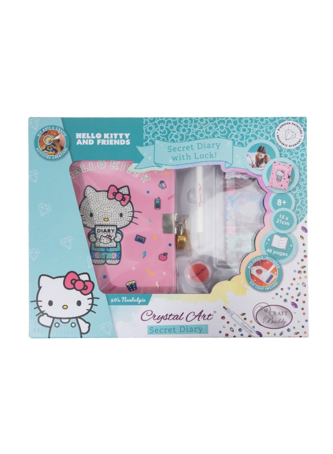 Craft Buddy مفكرة هالو كيتي وفن الكريستال السري - Image 1
