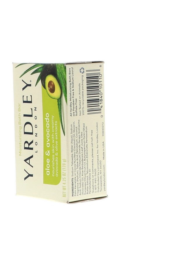 Yardley Yardley London Aloe and Avocado Naturally Moisturizing Bath Bar 4.0 oz (Pack of 12)  - Image 4