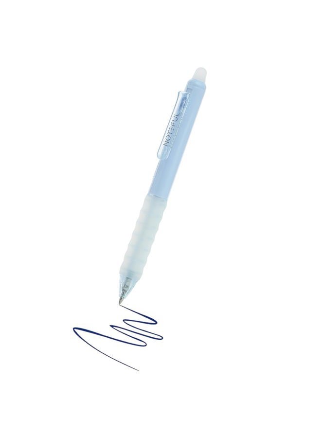 NOTEFUL Retractable Erasable Gel Pens Clicker, Fine Point 0.7, Premium Comfort Grip for Smooth Writing Planner and School Supplies - Blue (Pack of 8) - Image 2