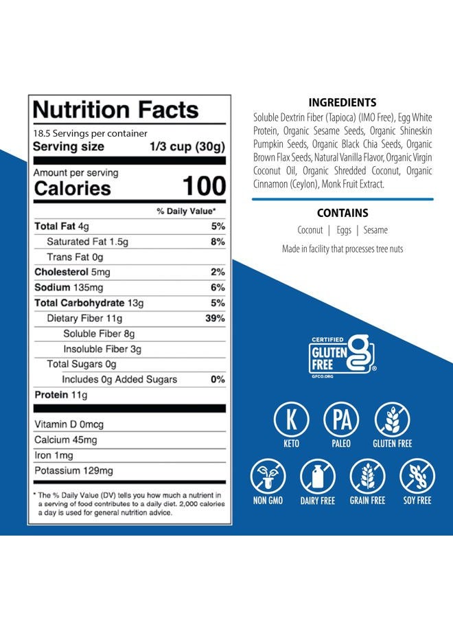 Julian Bakery ProGranola Cereal | Vanilla Cinnamon | 12g Protein | Paleo | 2 Net Carbs | Gluten-Free | Grain-Free | 2 Pack - Image 4