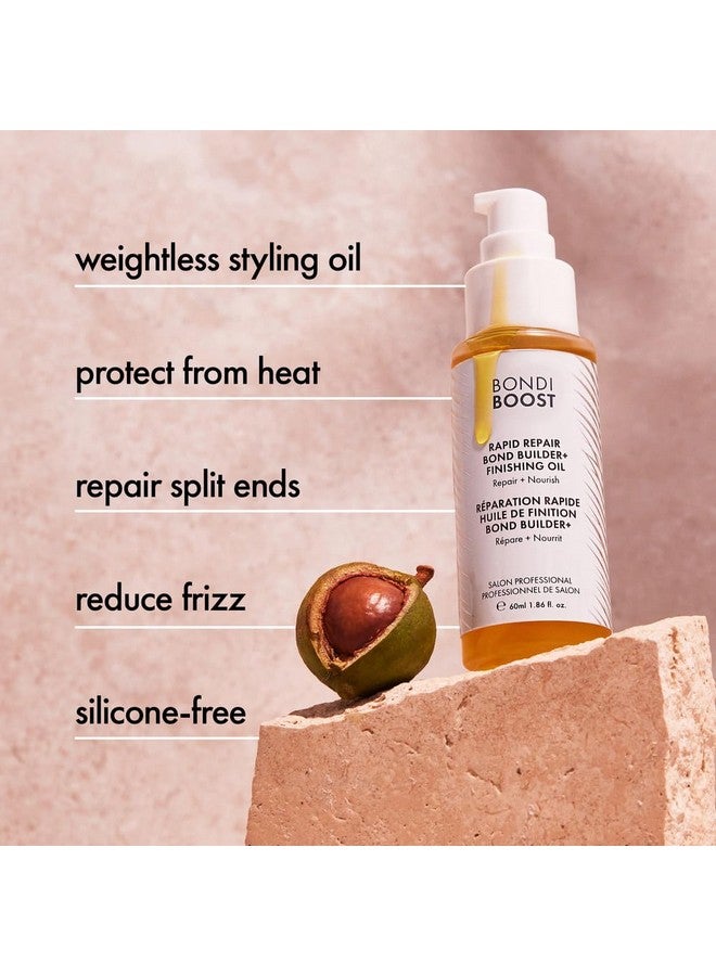 بوندي بوست زيت بوندي بوست لإصلاح الشعر بسرعة، 1.86 أونصة سائلة - زيت للشعر التالف - تركيبة مقوية ومغذية للحصول على نتائج أكثر نعومة وصحة ولمعانًا - Image 2
