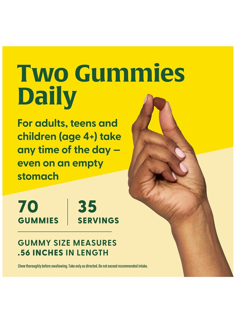 MegaFood - MegaFood C Defense - Daily Immune Support Dietary Supplement 70 Gummies / 35 Servings Tangy Citrus - Image 1