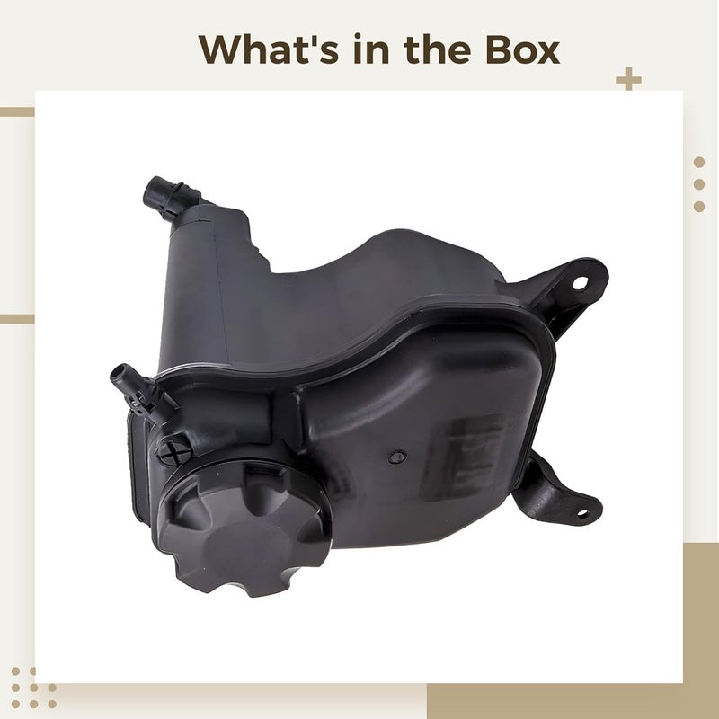 Engine Coolant Reservoir Tank for 1 Series E88 E90, Compatible with 17137567462, Black Plastic, Easy Install, Coolant Expansion Tank - Image 3
