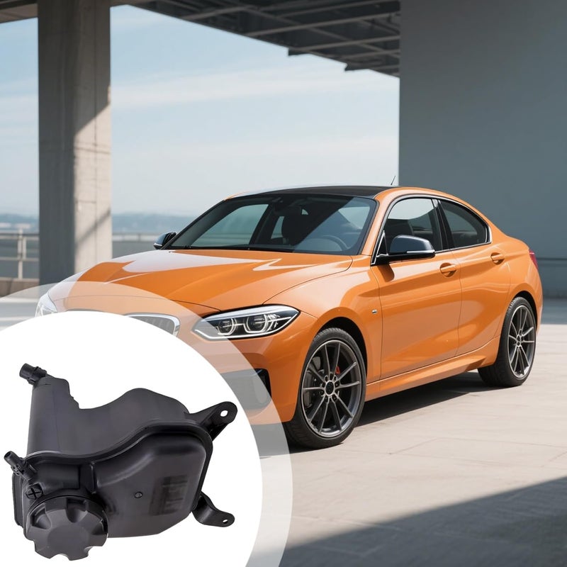 Engine Coolant Reservoir Tank for 1 Series E88 E90, Compatible with 17137567462, Black Plastic, Easy Install, Coolant Expansion Tank - Image 4