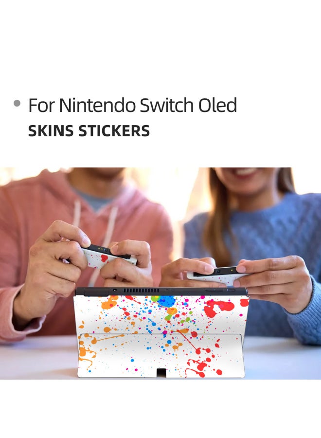 Exclusive For Nintendo Game Console 4PCS Switch Oled Sticker PVC Sticker-Color:YXJ-SWO-103 - Image 4
