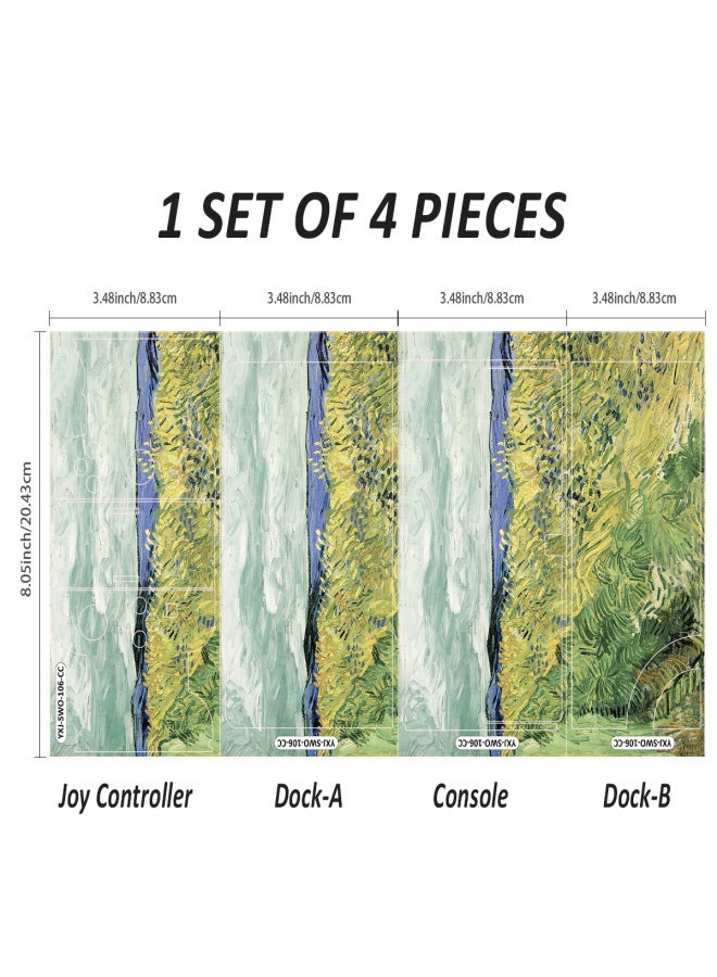 Exclusive For Nintendo Game Console 4PCS Switch Oled Sticker PVC Sticker-Color:YXJ-SWO-103 - Image 5