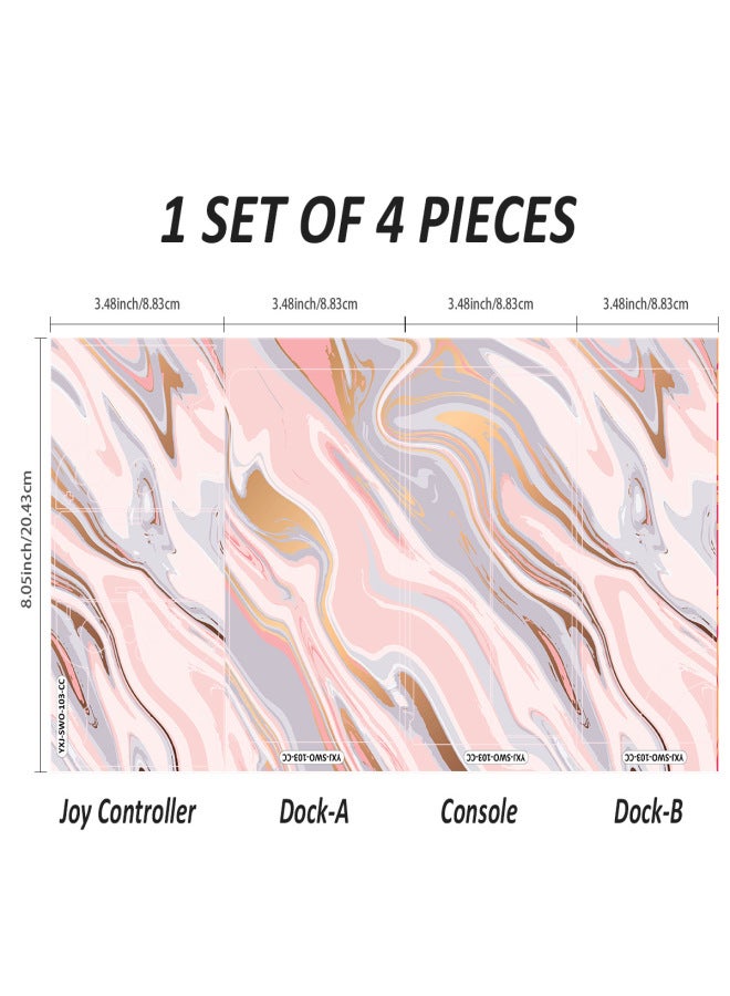 Exclusive For Nintendo Game Console 4PCS Switch Oled Sticker PVC Sticker-Color:YXJ-SWO-103 - Image 1