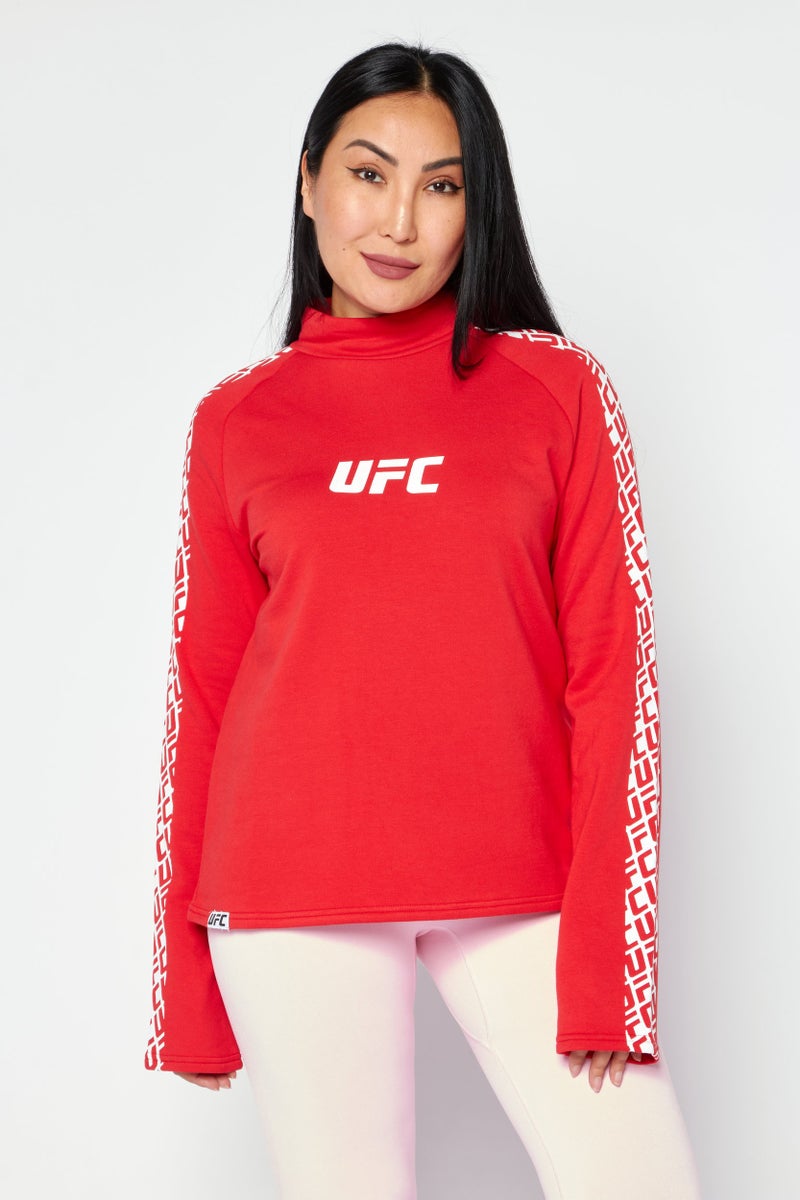 Ufc Women Sportswear Fit Long Sleeves Training Sweatshirt, Red - Image 1