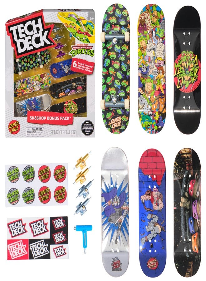 تيك ديك مجموعة ألواح التزلج المصغرة القابلة للتخصيص من TECH DECK TMNT Sk8shop - Image 1