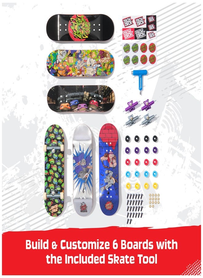 تيك ديك مجموعة ألواح التزلج المصغرة القابلة للتخصيص من TECH DECK TMNT Sk8shop - Image 3