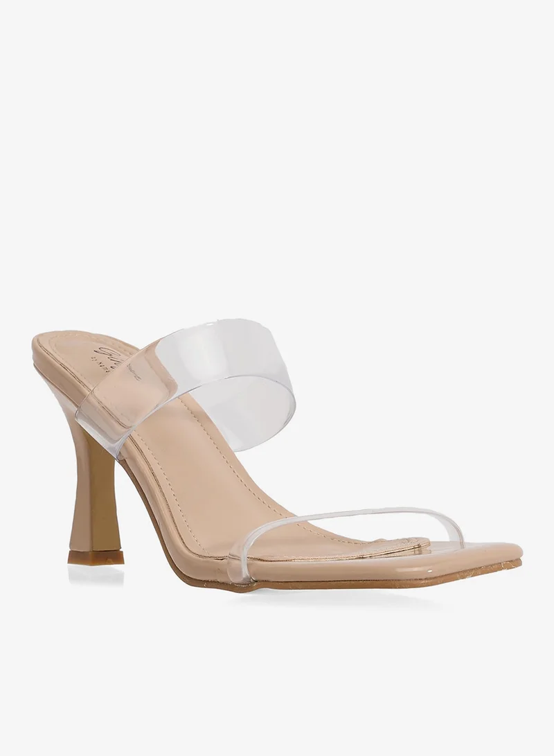 Ginger Double Strap Heeled Mule