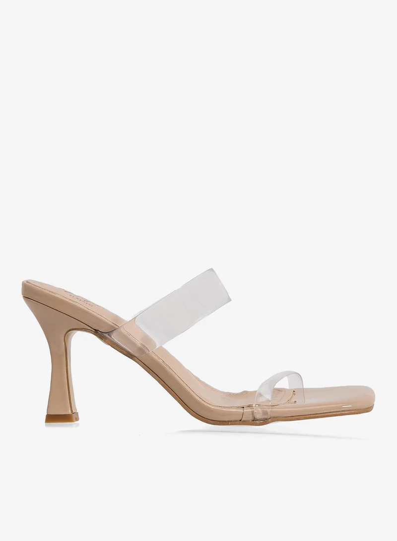 Ginger Double Strap Heeled Mule