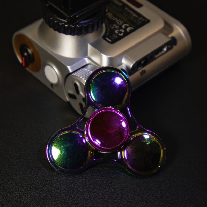 Blue D Alloy Fingertip Gyro Detachable Decompression Metal Decorative Toy - Image 5