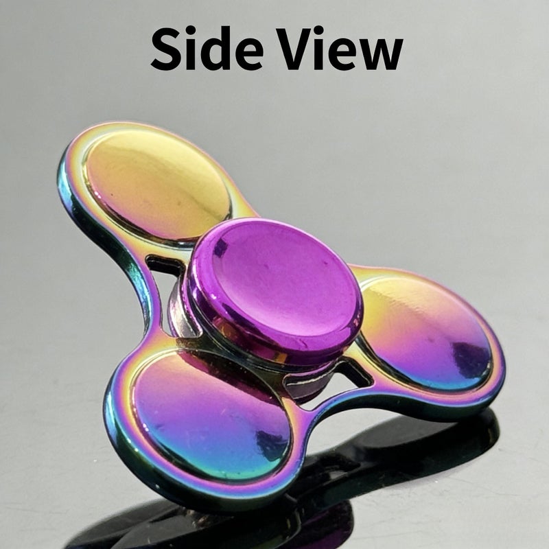 Blue D Alloy Fingertip Gyro Detachable Decompression Metal Decorative Toy - Image 2
