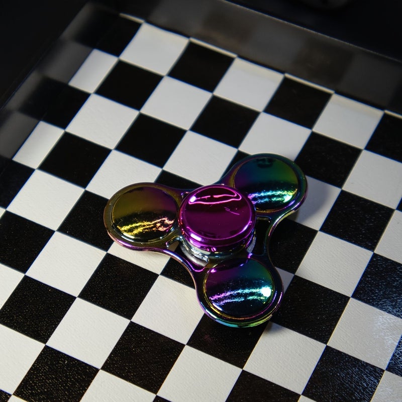 Blue D Alloy Fingertip Gyro Detachable Decompression Metal Decorative Toy - Image 3
