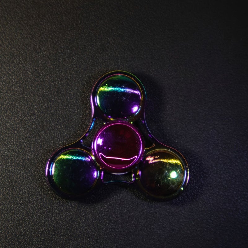 Blue D Alloy Fingertip Gyro Detachable Decompression Metal Decorative Toy - Image 4