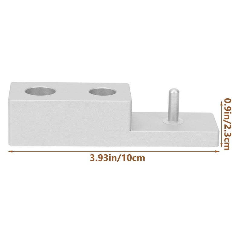 Zinc Alloy Razor And Beard Brush Stand 3 In 1 Men Bathroom Counter Storage Holder - Image 3