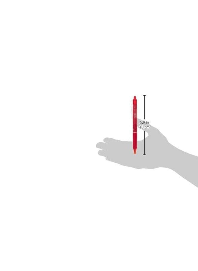 PILOT أقلام بيليت ريد فريشون كليكر القابلة للسحب بقلم رفيع قابل للمسح 0.7 مم رأس 0.35 مم خط BLRT-FR7 (عبوة من 6) - Image 2