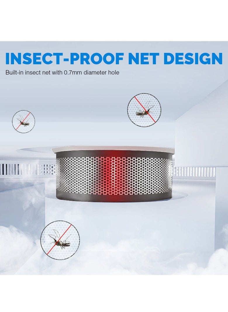Standalone Smoke Alarm 85dB High Sensitivity Photoelectric Sensor TUV Certified 10 Year Battery Anti False Alarm