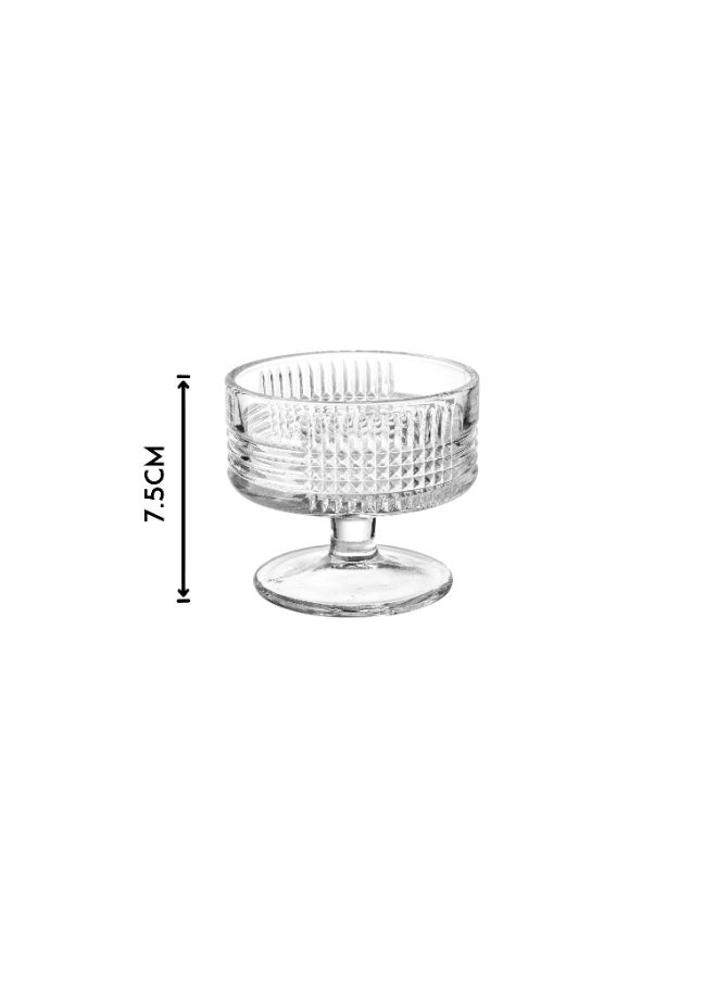 Blinkmax A transparent glass yogurt set for dessert and ice cream, 6 pieces  - Image 3