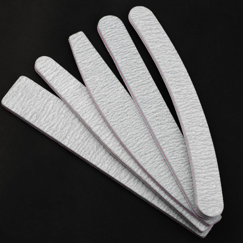 SMASOLO 10pcs Double-Sided Emery Nail Files White Red Grit Washable Manicure Pedicure Tools for Natural and False Nails Home Salon Buffering Random Style - Image 5
