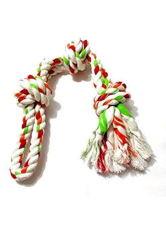 لعبة مضغ حبل سحب من القطن للكلاب، لعبة تسنين للجراء (24 بوصة، قد يختلف اللون) - Image 1