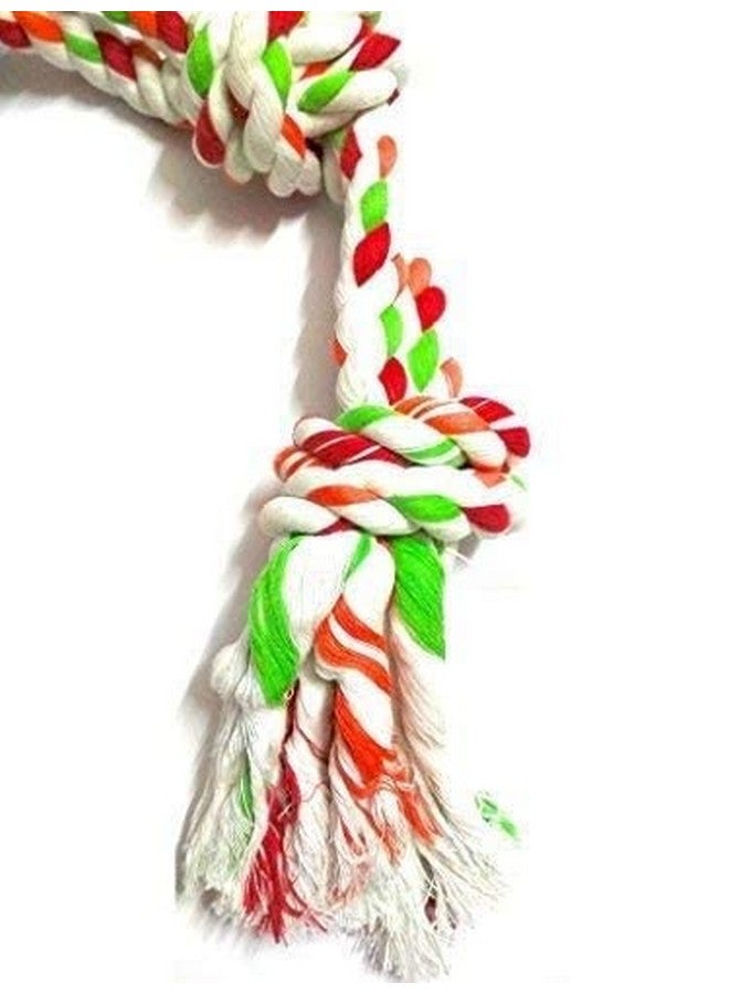 لعبة مضغ حبل سحب من القطن للكلاب، لعبة تسنين للجراء (24 بوصة، قد يختلف اللون) - Image 2