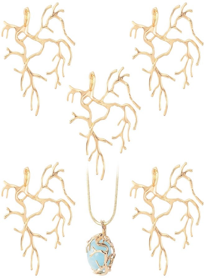 Tarini 3Pcs Branch Shape Blanks, Adjustable Claw Pendant Trays - DIY Craft Bezels for Necklace Earrings Bracelet, Natural Style Jewelry Making Accessories - Image 1