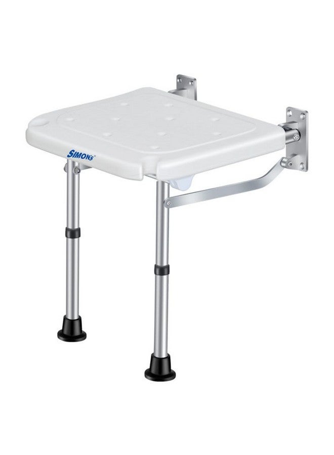 Simon's Simon’s Folding Wall Bath Chair with Adjustable Legs for Elderly to sit and take Bath in Bathroom, Shower Bench for Senior Citizens and Disabled - Image 1