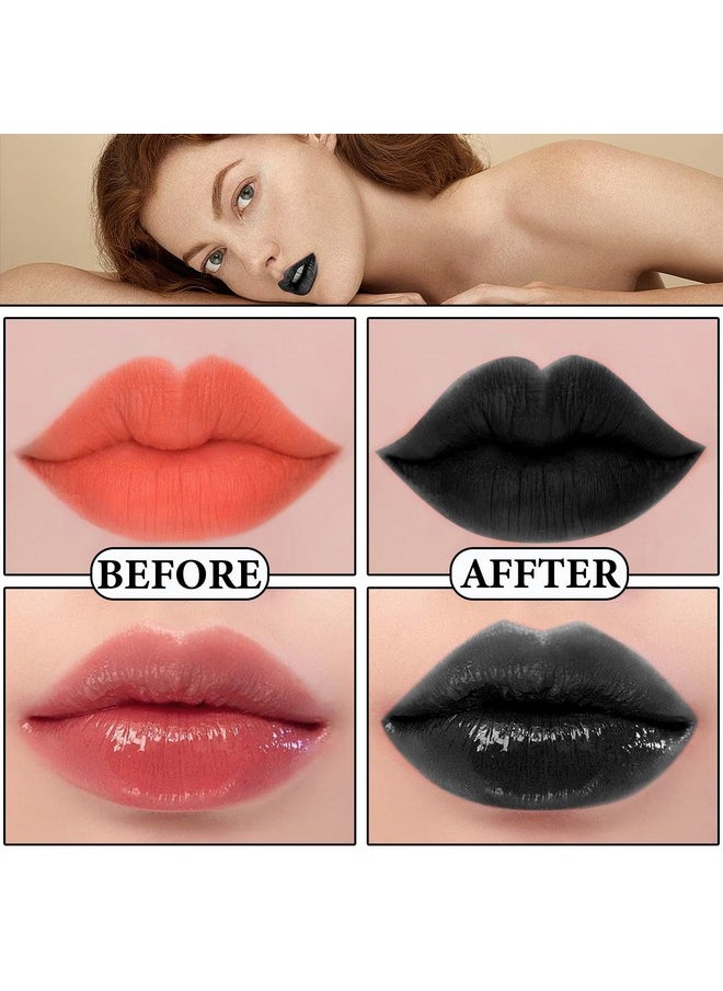 Black Matte Liquid Lipstick3 In 1 Black Lip Liner And Lipstick Setmatte Lip Gloss Long Lasting Moisturizing Velvet Lipgloss Make Up Gift Set Cosplay Goth Halloween Special Effects Makeup Kit - pzsku/ZB76BAF0B883C38145D35Z/45/_/1707975235/ae1d9b6e-7aee-4c13-8f28-fcbfe8f2da10