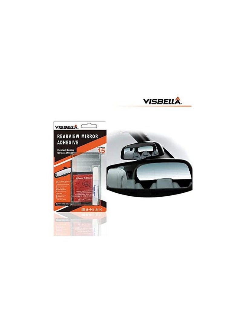 Visbella - Visbella® RearView Mirror Adhesive VISBELLA Car Professional Strength Permanent Mirror Adhesive Glue Car DIY RQ0001YW3PRepair Accessories - Image 1