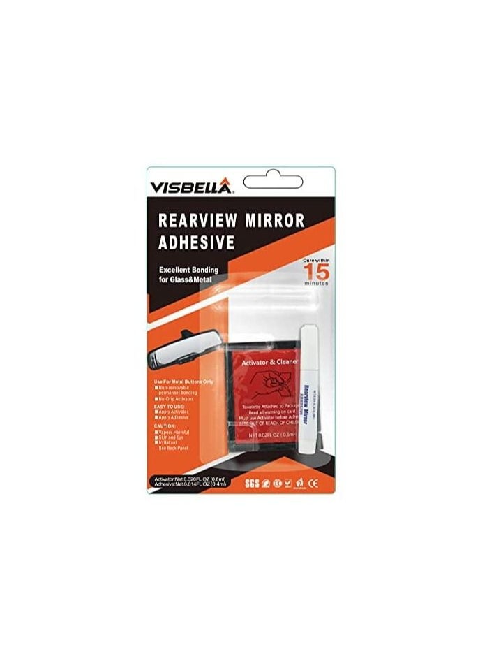 Visbella - Visbella® RearView Mirror Adhesive VISBELLA Car Professional Strength Permanent Mirror Adhesive Glue Car DIY RQ0001YW3PRepair Accessories - Image 1