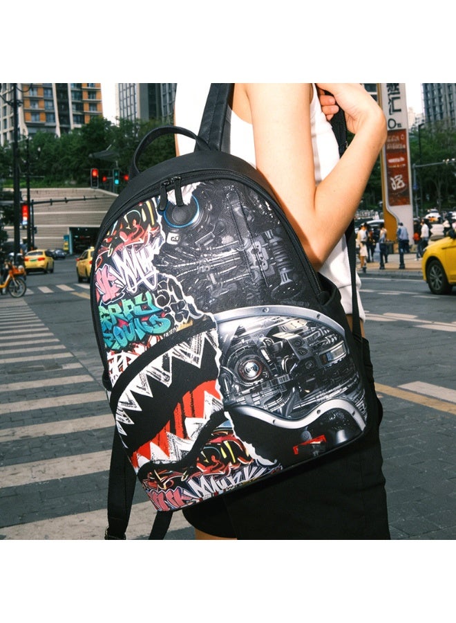 SG Shark Mouth Backpack Stylish and Functional Women/Men's School & Daily Backpack 20-35L - Image 2