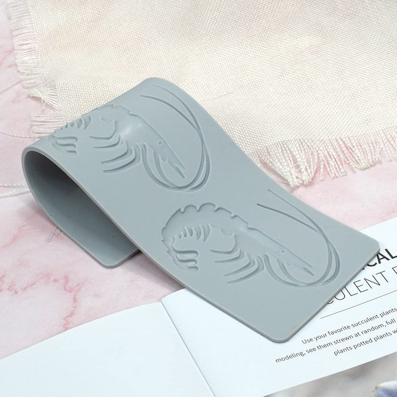 TUKE Lobster Shape Lace Silicone Mold Chocolate Candy 3D Hollow Fishbone Candy Mold Food Cooking Meals Decorations Fondant Mold Polymer Clay Molds (A_11.96x3.68x0.12inch) - Image 4