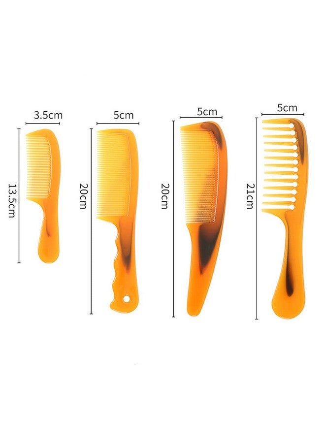 wolpin Wolpin Dressing Comb for Women & Men, Fine Tooth and Wide Tooth Hair Comb, Hair Styling Comb Set (Pack of 4) - Image 4