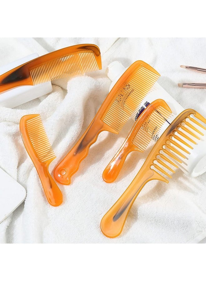 wolpin Wolpin Dressing Comb for Women & Men, Fine Tooth and Wide Tooth Hair Comb, Hair Styling Comb Set (Pack of 4) - Image 2