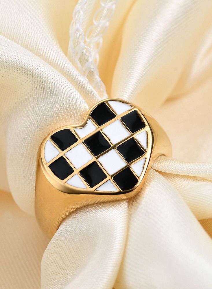 Stainless Steel Solid Polished Signet Ring