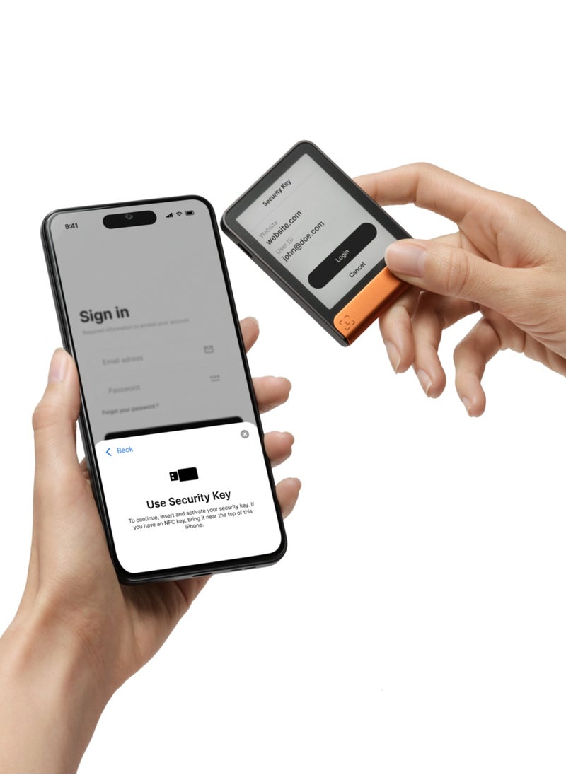 Ledger Flex Hardware Wallet | 2.84" TouchScreen Crypto & NFT Wallet, Customizable, Type-C, Bluetooth Connectivity, Wireless Charging, 5000+ Coins Supported, for iOS & Android, MacOS & Windows - Orange  - Image 4
