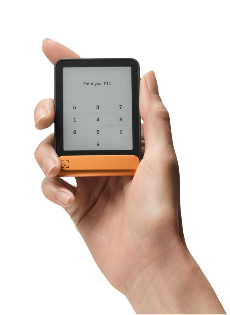 Ledger Flex Hardware Wallet | 2.84" TouchScreen Crypto & NFT Wallet, Customizable, Type-C, Bluetooth Connectivity, Wireless Charging, 5000+ Coins Supported, for iOS & Android, MacOS & Windows - Orange  - Image 5