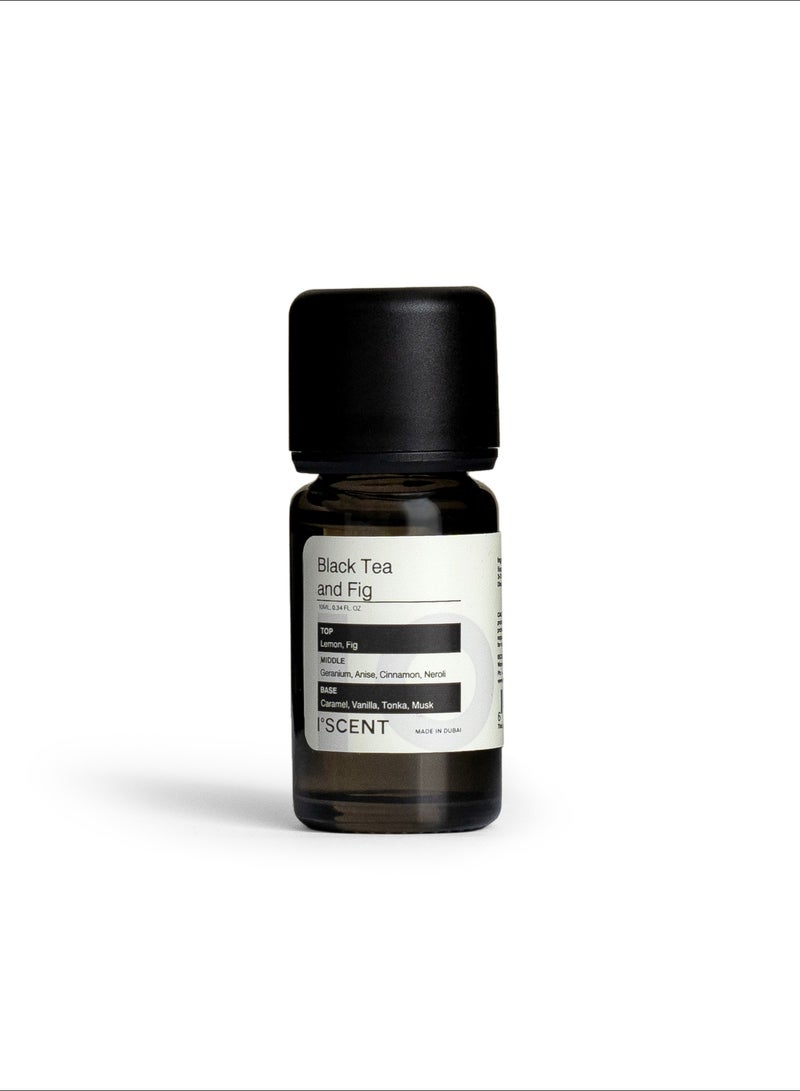 آيسنت ISCENT | Black Tea & Fig-إعادة تعبئة الزيت لمعطر إينزو الصغير -10مل|عطر دافئ بالليمون والتين وإبرة الراعي والقرفة والفانيليا للمنزل و السيارة| انتعاش الحمضيات يلتقي بدفء الأزهار المتبلة و ينتهي بلمسة من المسك الحلو - Image 1