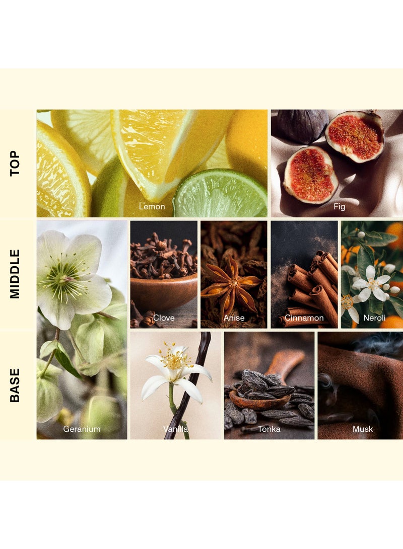 آيسنت ISCENT | Black Tea & Fig-إعادة تعبئة الزيت لمعطر إينزو الصغير -10مل|عطر دافئ بالليمون والتين وإبرة الراعي والقرفة والفانيليا للمنزل و السيارة| انتعاش الحمضيات يلتقي بدفء الأزهار المتبلة و ينتهي بلمسة من المسك الحلو - Image 2