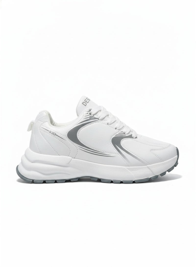 سنيكرز فاشون جلد رجالي  – تصميم مطبوع