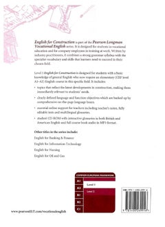 ENGLISH FOR CONSTRUCTION LEVEL 1 COURSEBOOK AND CD-ROM PACK  - Image 2