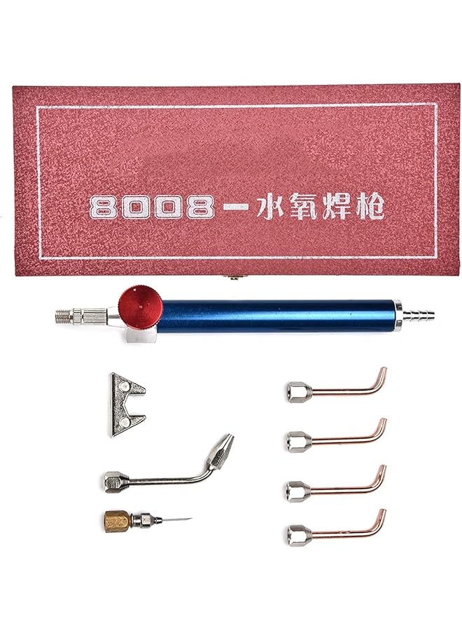 erorex Soldering Gun Kit Jewelry Welding Kit Oxygen Torch Jewelry Torch Welding Soldering Gun Micro Mini Torch With 5 Tips For Oxygen Cylinders Jewelry Welding Processing Tool - Image 5