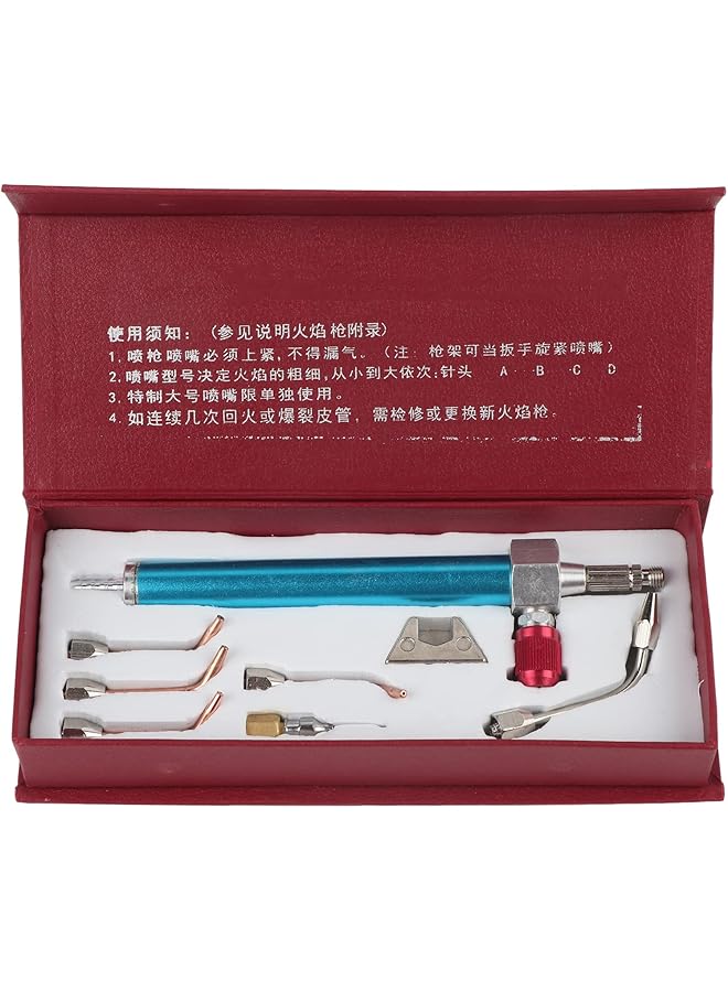erorex Soldering Gun Kit Jewelry Welding Kit Oxygen Torch Jewelry Torch Welding Soldering Gun Micro Mini Torch With 5 Tips For Oxygen Cylinders Jewelry Welding Processing Tool - Image 1