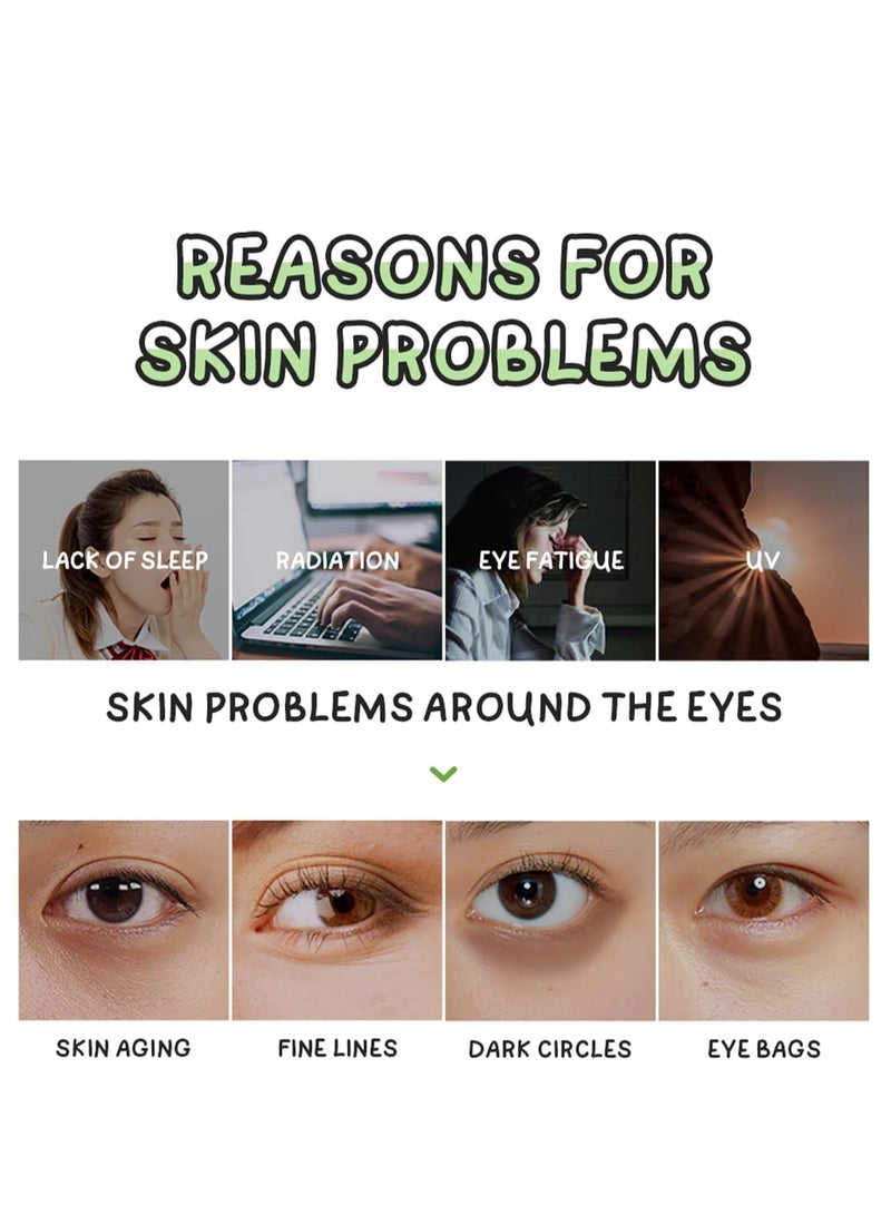 Fenyi 6-In-1 Korean Facial Skin Care Set Essential for Daily Moisturizing, Green Tea Skin Care Products: Eye Cream, Cleanser, Mud Mask, Toner, Hairbands and Facial Brushes for Daily Skincare Routine Set - Image 2