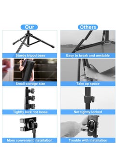 Generic Tablet Stand Holder – iPad Tripod Floor Holder with Height Adjustable, 360° Rotating Cell Phone Stand for Video Recording, Compatible with iPad Pro, Mini, Air, iPhone, and 4.7-13" Tablets/Phones  - Image 3