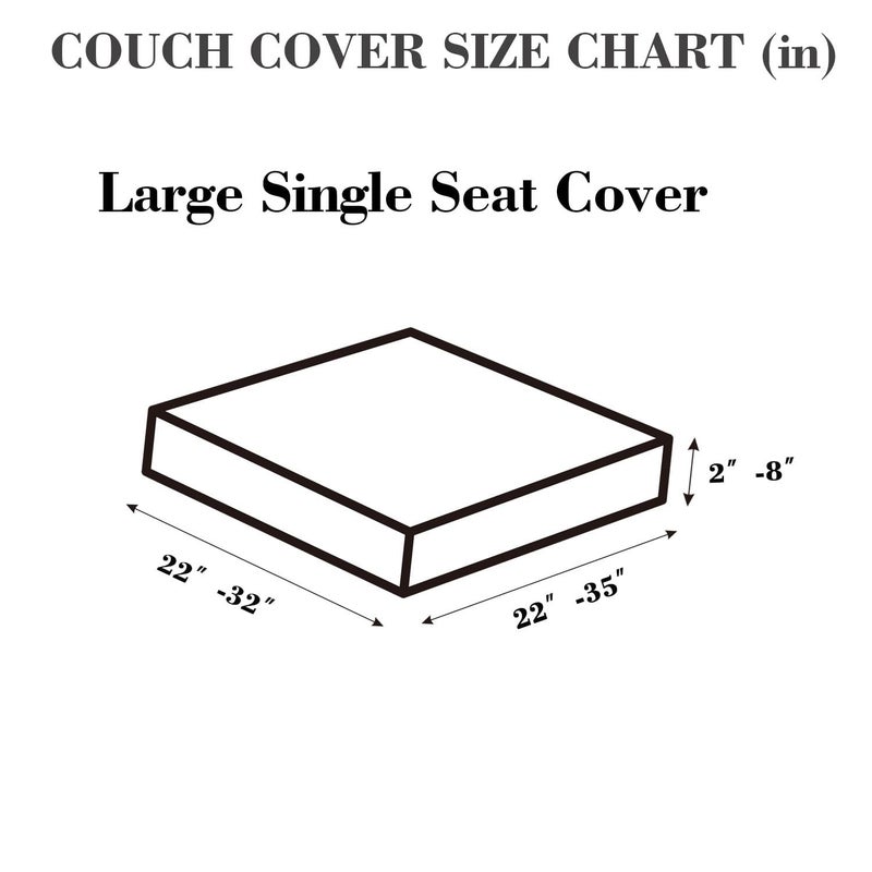Disayu Sofa Covers Couch Covers for Sofa Pet Friendly Couch Cushion Covers Universal Sofa Covers Washable Stretch Slipcovers for Sectional Sofa (Texture Brown, Large Single Seat Cover) - Image 2