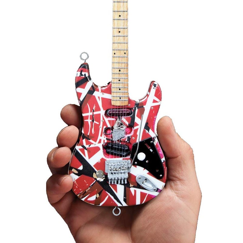 AXE HEAVEN EVH Minature Guitars EVH Frankenstein Mini Replica Guitar Van Halen (EVH001) - Image 4