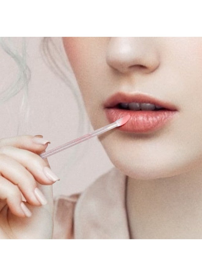 G2PLUS 100PCS Glitter Crystal Lip Brush, Disposable Lip Brushes, Lip Gloss Applicators,Lip Gloss Wands Applicator Perfect Makeup Tool Kits (Pink) - Image 4